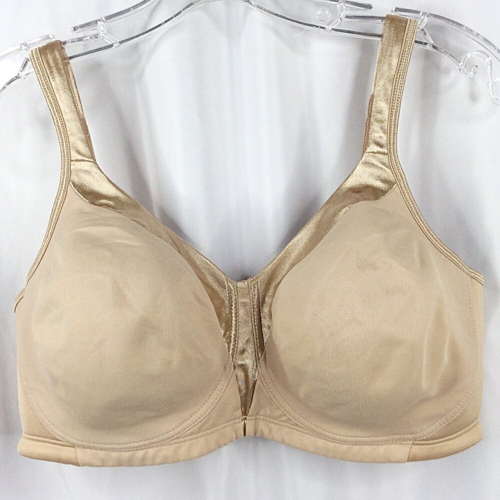 Playtex 18 Hour Silky Soft Smoothing Wireless Full Coverage Bra 40DD Beige 4803 - Picture 6 of 11